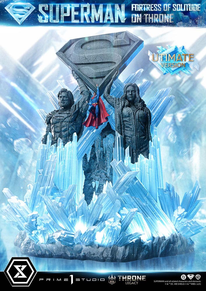 DC Comics Throne Legacy Collection Statue Statue 1/4 Superman Fortress of Solitude on Throne (Design by Gabriele Dell'Otto) Ultimate Version 52 cm
